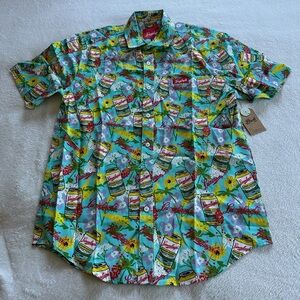 Men's Vibrant Print Casual Shirt
